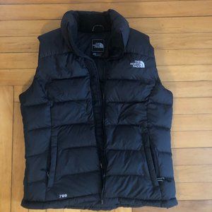 Black North Face Down Vest - Size M